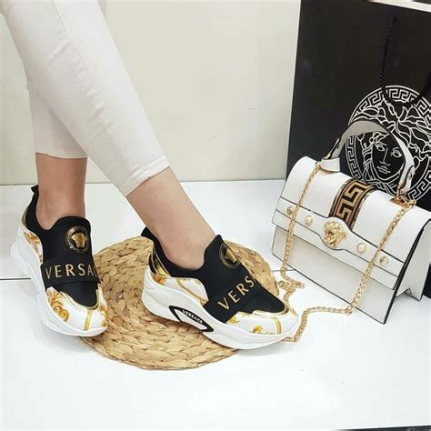 versace pantoletten|versace sneakers for women.